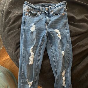Distressed Blue Jeans for Girls